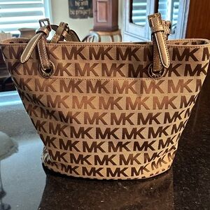 Michael Kors Monogram Brown Shoulder Bag